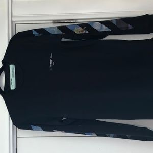 stripe long sleeve hoodie